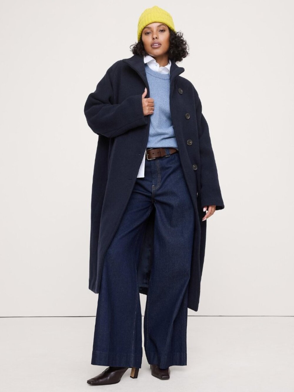 Banana Republic Emmetex Manifattura Italian Wool-Blend Top Coat – Size S (BNWT)